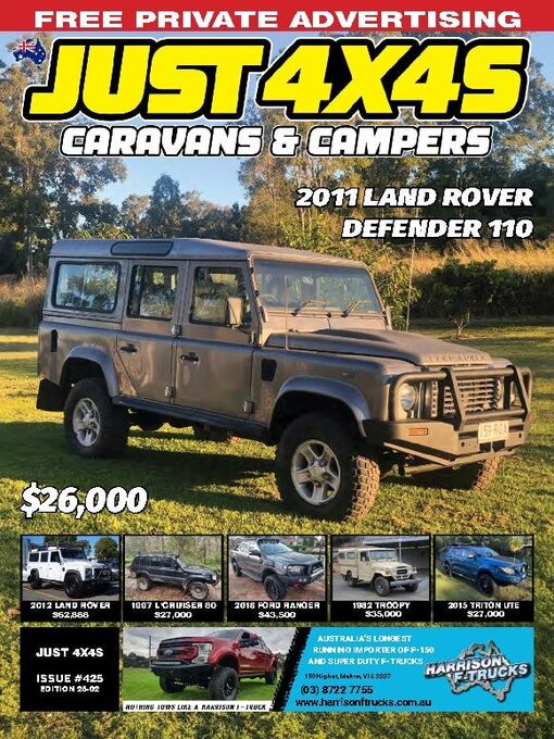 Title details for Just 4x4s, Caravans & Campers by JUST AUTO Classifieds Pty Ltd - Available